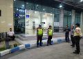 Patroli Rutin Malam Polsek Sananwetan Sambangi Terminal Patria, Ciptakan Rasa Aman Bagi Calon Penumpang