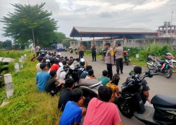 Respon Cepat Polres Blitar Kota Tindak Lanjut Aduan Call Center 110 Adanya Balap Liar, 27 Sepeda Motor Diamankan